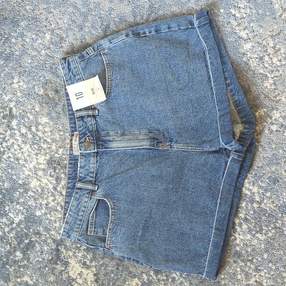 Women's Denim & Co. Mom Shorts Jean Shorts NWT
